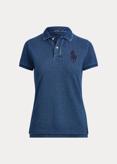 Women's Polo Ralph Lauren Skinny Fit Big Pony Polo Shirts | 193084MUH